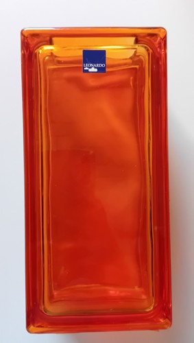 Glasbaustein vase leonardo - vase,