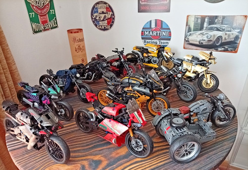 11x klemmbausteine motorräder - 11x,
