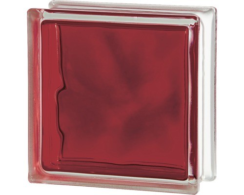 Glasbaustein brilly rot cm - 19,